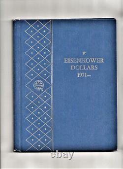 1971-1978 Eisenhower Dollar Complete Set Dansco Album BU