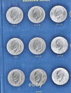 1971-1978 Eisenhower Dollar Complete Set Dansco Album BU