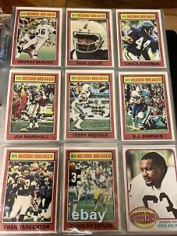 1976 Topps Football Complete Set (NM To Mint) With Walter Payton Rookie Sharp