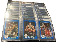 1984-85 Star Court Kings 5x7 Barkley Olajuwon Complete Set Minus M. Jordan BGS 9