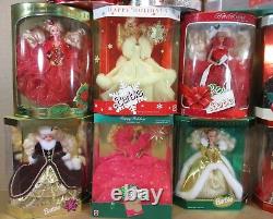 1988-1998 Complete Set 11 Barbie Dolls Celebration Happy Holidays NEW In Box S5