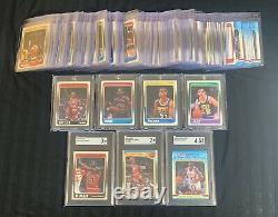 1988-89 Fleer Basketball Complete Set #1-132 + Stickers MICHAEL JORDAN SGC 7