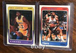 1988 Fleer Basketball Complete Set 1-132 Plus Stickers Jordan Nm-mt To Gem Mint