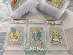1990 Topps Simpsons Complete Set PSA LOT X 22 Stickers Rare Retro Vintage Bundle