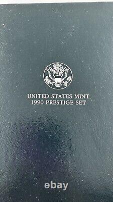 1990 US Mint Eisenhower Centennial Prestige Silver Proof Set Complete COA