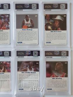 1992 Skybox Michael Jordan COMPLETE SET OF 10 USA Basketball PSA 9 (All)