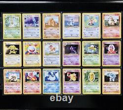 1999-2000 Pokemon Base Set COMPLETE Non Holo 4TH PRINT Edition Cards Lot /102 UK