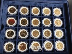 1999-2008 Gold Plated 50 Statehood Quarter Dollars Complete Set USA MINTED