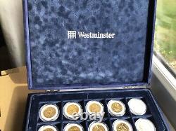 1999-2008 Gold Plated 50 Statehood Quarter Dollars Complete Set USA MINTED