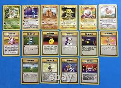 1999 Pokemon BASE Set COMPLETE Non Holo Cards #17-102 Lot Unlimited Edition NM