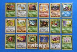 1999 Pokemon JUNGLE Set COMPLETE Non Holo Cards #17-64 Unlimited Edition Lot NM