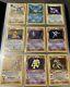 1st Edition Fossil Set Complete 62/62 Nm Pokemon Cards In Charmander Binder