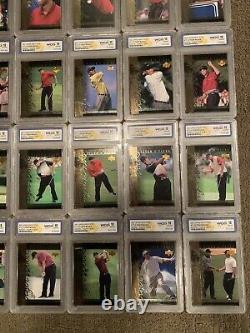 2001 Upper Deck Golf Tiger Woods RC Tigers Tales Gem Mint 10 Complete Set