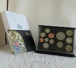 2009 UK ROYAL MINT 12 COIN DELUXE PROOF SET WITH KEW 50 PENCE complete