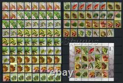 2012- 2016 Ukraine. Complete set of 8th definitive Tree leaves and fruits