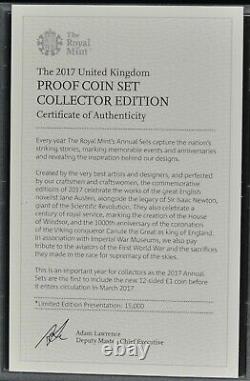 2017 UK ROYAL MINT COLLECTOR EDITION 13 COIN PROOF SET complete