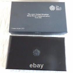 2017 UK ROYAL MINT SILVER PROOF 5 COIN SET complete