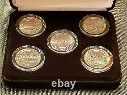 2019-W West Point Mint Complete Coin Set Encapsulated with Black Felt Display Box