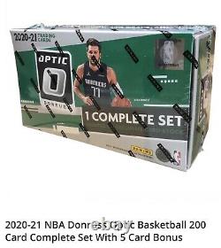 2020-21 NBA Donruss Optic Basketball 200 Card Complete Set (Fanatics Exclusive)