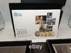 2020 Royal Mint Uk Annual Proof Coin Set 13 Coins Cased Coa Complete