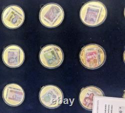 29 x Windsor Mint QE2 QEII Banknotes Complete GoldPlated Coin Set Boxed COA #100