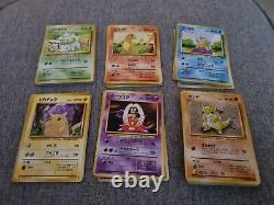 70 Japanese Original Base Set WOTC Pokemon Card Bundle Complete Non HOLO/Rare NM