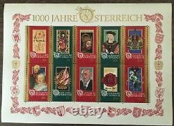 AUSTRIA 1990 to 1999 10 Years COMPLETE SETS MINT/NH