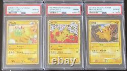 All PSA 10 Japanese Pokemon Pikachu World Collection 2010 7-11 Complete 9 Set