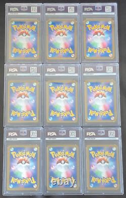 All PSA 10 Japanese Pokemon Pikachu World Collection 2010 7-11 Complete 9 Set