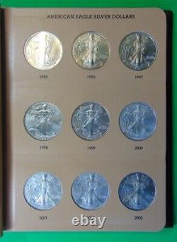 BEAUTIFUL COMPLETE SET OF 40 AMERICAN SILVER EAGLES 1986 to 2024