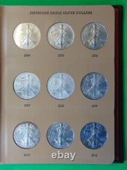 BEAUTIFUL COMPLETE SET OF 40 AMERICAN SILVER EAGLES 1986 to 2024