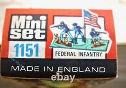 BRITAINS MINI SET 1151 Federal Infantry Mint In Box Vintage 60's COMPLETE