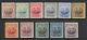 Barbados 1916-19 Complete Set Opt. Specimen Sg 181s-191s Mint