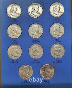 Benjamin Franklin Half Dollar Collection, Complete Set 1948-1963 SILVER