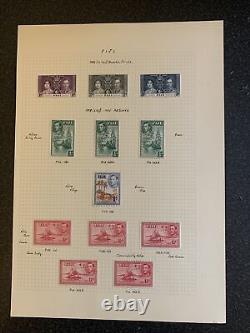 British Commonwealth FIJI 1938 KGVI Set COMPLETE Mint Hinged