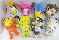 Bulk lot 8 ZOMBIE PETS Plush New COMPLETE Rare SET Weird Cool Toy Creepy Animals