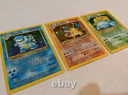 COMPLETE Base Set Holo Lot 16/16 Pokemon Cards / Charizard 4/102 NM-LP Authentic