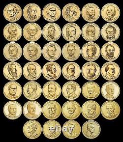 COMPLETE Presidential Dollar Full Set IMPERFECT UNCIRCULATED 40 Coins MINT