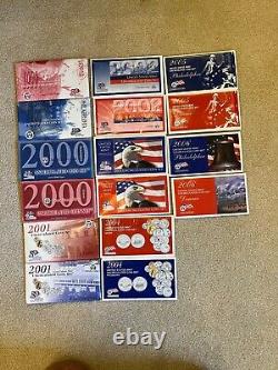 COMPLETE Run of 1999-2006 United States Proof Sets (8 Coin lots) D and P Mints