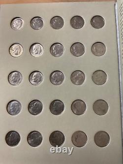 COMPLETE Set Silver/Clad Roos. Dimes 1946 2023 in Coin Folder One-A-Year Set