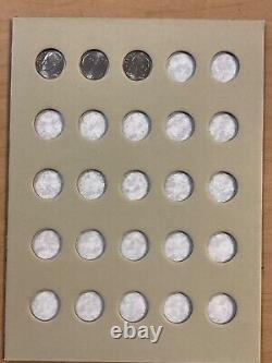 COMPLETE Set Silver/Clad Roos. Dimes 1946 2023 in Coin Folder One-A-Year Set