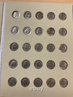 COMPLETE Set Silver/Clad Roos. Dimes 1946 2024 in Coin Folder One-A-Year Set