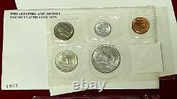 Complete 1957 P & D US Mint Set Uncirculated 10-Coin Set