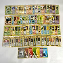Complete 1st Edition Shadowless Base Set Non Holo (17-102) Mint / NM - SET-02