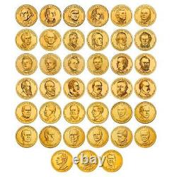 Complete 2007-2016- 2020 P&D Set of President One Dollar Coins (80) Mint Rolls