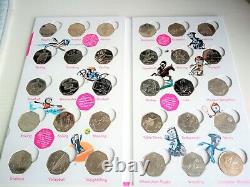 Complete 2012 London olympic coin set with medallion