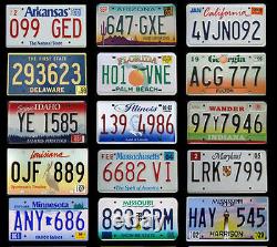 Complete 50 USA License Plates Set American Number Tag Lot Premium Quality Super