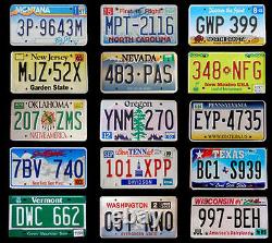 Complete 50 USA License Plates Set American Number Tag Lot Premium Quality Super