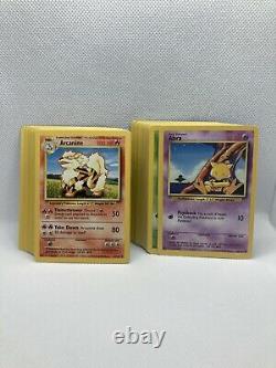 Complete Base Set Jungle Fossil Commons And Uncommons NM-Mint Authentic Vintage