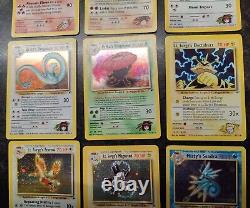 Complete Gym Heroes Set Pokemon Cards 132/132 WOTC 2000 Mint Electabuzz + Swirls